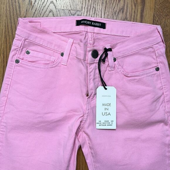 Angry Rabbit Sweet Pink Jeans skinny 25/1 - Picture 5 of 6